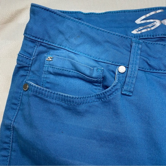 Seven7 Mid Rise Ankle Skinny Blue Jeans, Sz 10 EUC - Picture 10 of 11